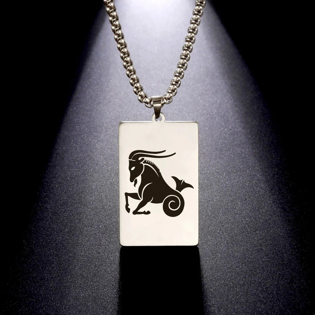 Elegant Zodiac Sign Astrology Pendant Necklace