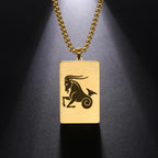 Elegant Zodiac Sign Astrology Pendant Necklace