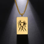 Elegant Zodiac Sign Astrology Pendant Necklace