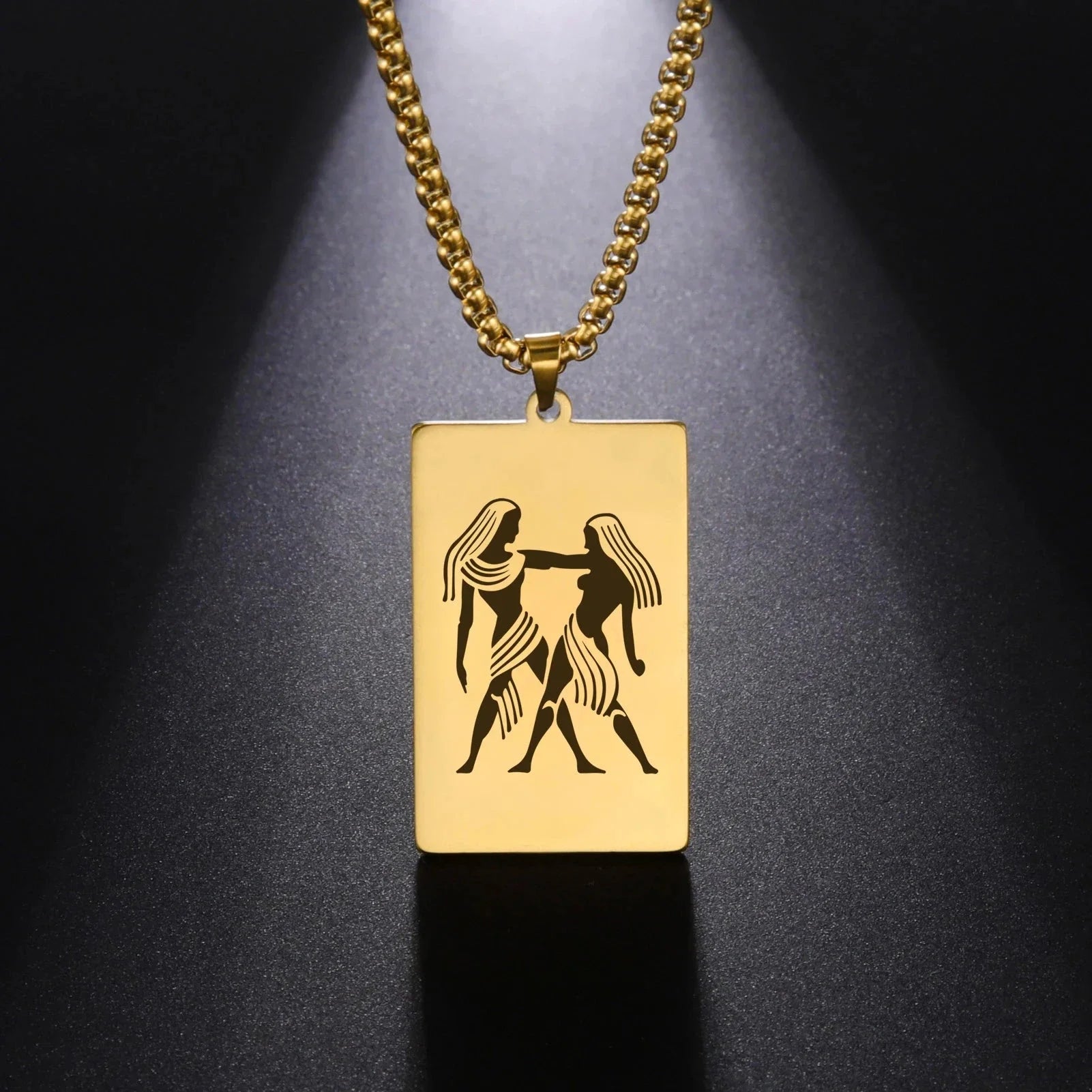 Elegant Zodiac Sign Astrology Pendant Necklace