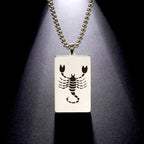 Elegant Zodiac Sign Astrology Pendant Necklace