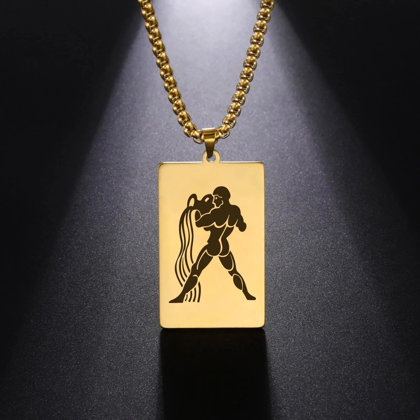 Elegant Zodiac Sign Astrology Pendant Necklace