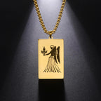 Elegant Zodiac Sign Astrology Pendant Necklace