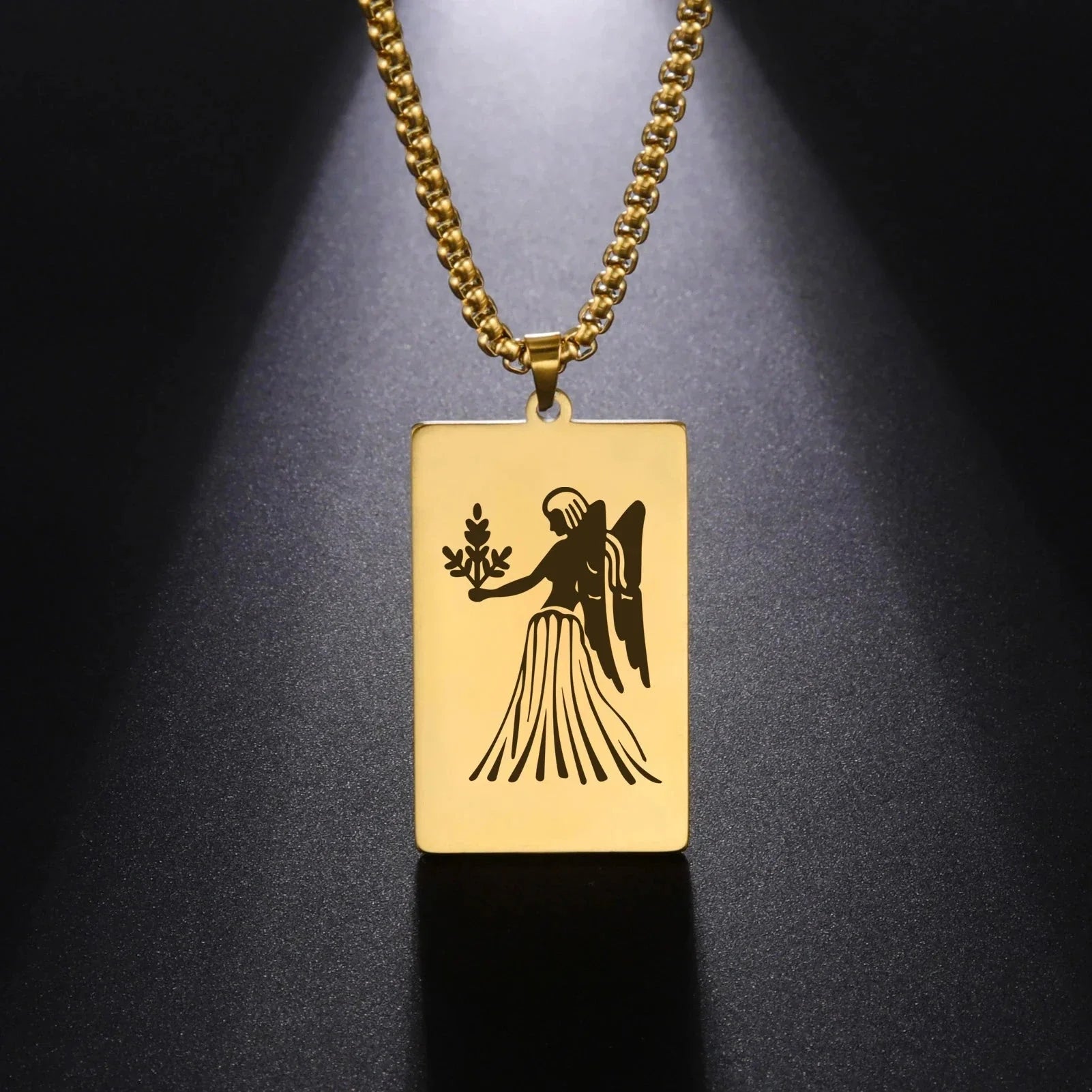 Elegant Zodiac Sign Astrology Pendant Necklace