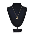 Necklace with Snail Shell Pendant for Men gold