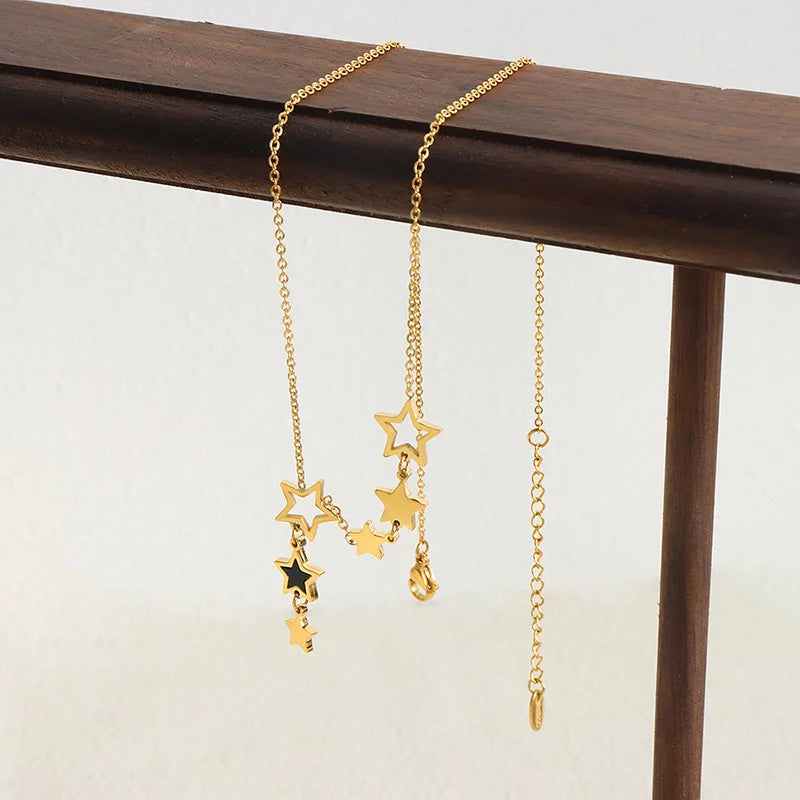 Necklace with Star Pendant Celestial Bodies
