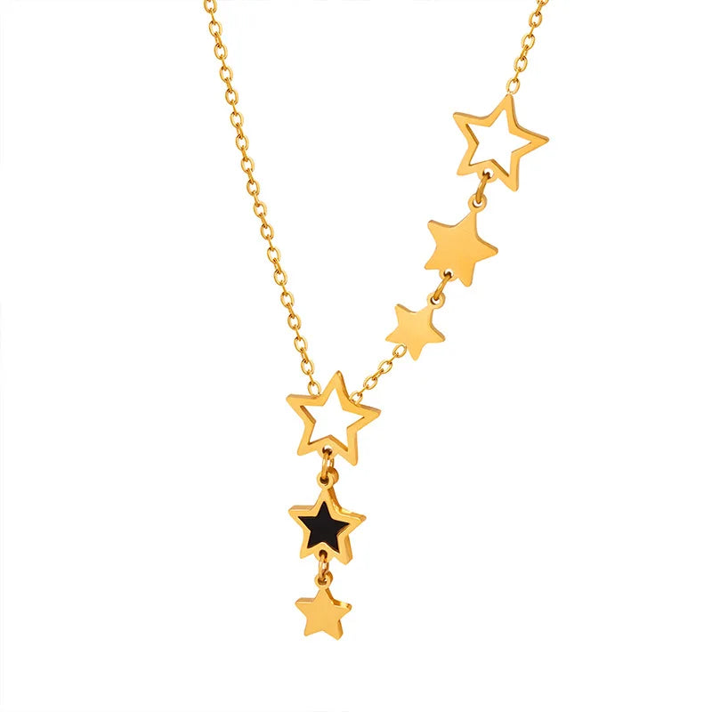 Necklace with Star Pendant Celestial Bodies