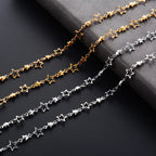 Necklace with Astrology Star Pendant for Men or Women silver