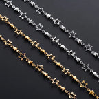 Necklace with Astrology Star Pendant for Men or Women gold