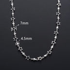 Necklace with Astrology Star Pendant for Men or Women silver