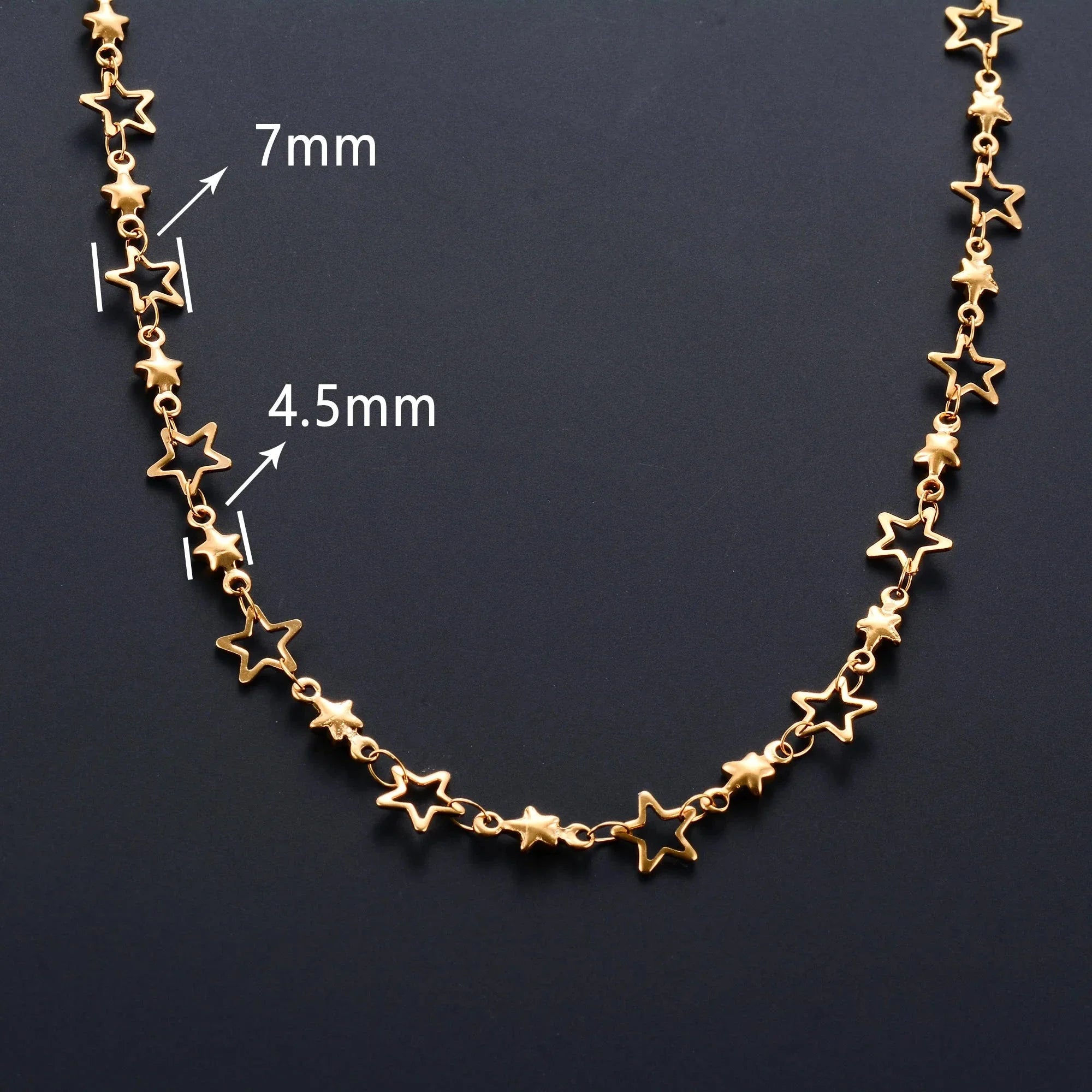 Necklace with Astrology Star Pendant for Men or Women gold