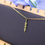 Star Pendant Necklace for Men gold