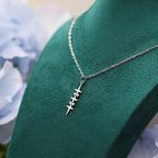 Star Pendant Necklace for Men silver