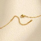 Necklace with Rotating Anti-Stress Flower Zircon Pendant