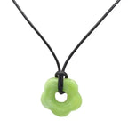 Romantic Style Flower Pendant Necklace light green