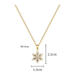 Necklace with Crystal Snowflake Pendant