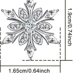 Necklace with Zircon Snowflake Pendant