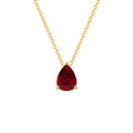 Necklace with Water Drop Zircon Birthstone Pendant