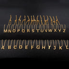 Necklace with initial pendant B
