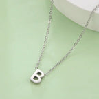 Necklace with initial pendant - letter