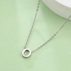 Necklace with initial pendant - letter