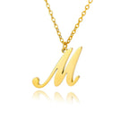 Women's initial pendant necklace m