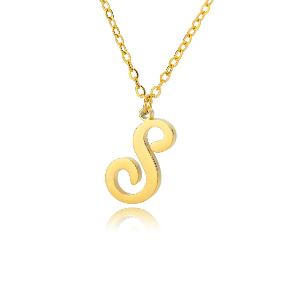 Women's initial pendant necklace s