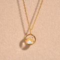 Mountain and Moon Pendant Necklace