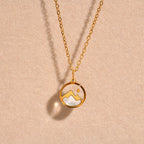 Mountain and Moon Pendant Necklace