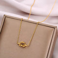 Women's bow pendant necklace