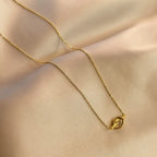 Women's bow pendant necklace