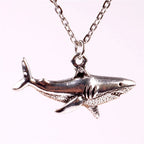 Necklace with Shark Pendant silver
