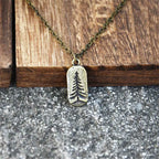 Necklace with Fir Tree Pendant gold