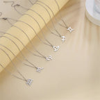 Gold-Plated Zodiac Sign Pendant Necklace