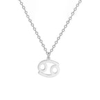 Gold-Plated Zodiac Sign Pendant Necklace