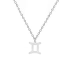 Gold-Plated Zodiac Sign Pendant Necklace
