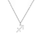 Gold-Plated Zodiac Sign Pendant Necklace