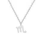 Gold-Plated Zodiac Sign Pendant Necklace
