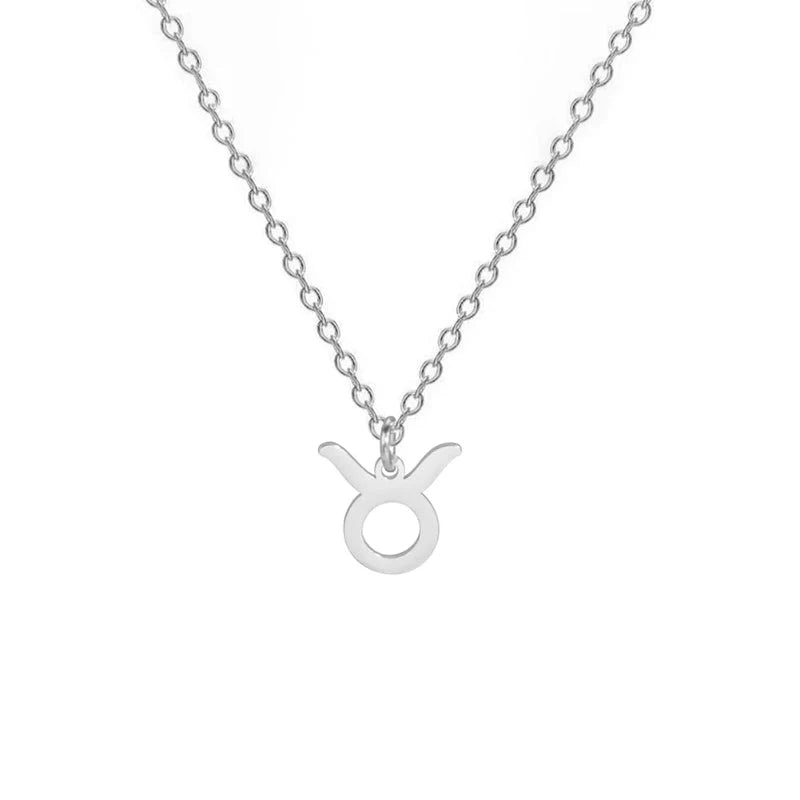 Gold-Plated Zodiac Sign Pendant Necklace