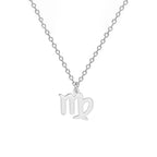 Gold-Plated Zodiac Sign Pendant Necklace