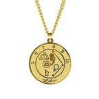 Necklace with Astrological Zodiac Sign Pendant for Men or Women