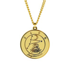 Necklace with Astrological Zodiac Sign Pendant for Men or Women