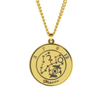 Necklace with Astrological Zodiac Sign Pendant for Men or Women