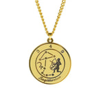 Necklace with Astrological Zodiac Sign Pendant for Men or Women