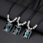 Zodiac Sign Pendant Necklace for Men