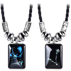Zodiac Sign Pendant Necklace for Men