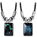 Zodiac Sign Pendant Necklace for Men