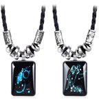 Zodiac Sign Pendant Necklace for Men