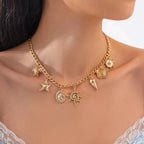 Necklace with Sun and Shell Pendant 2