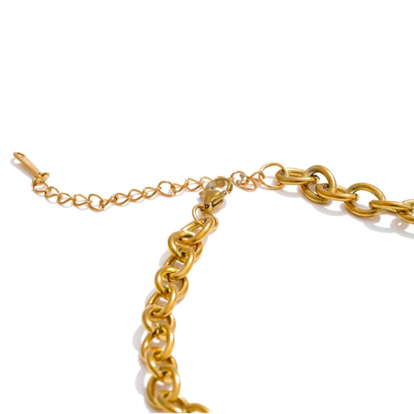 Women’s Necklace with Sun and Moon Pendant